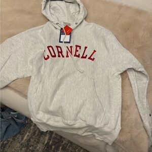 Champion Reverse Weave Light Gray Cornell Hoodie